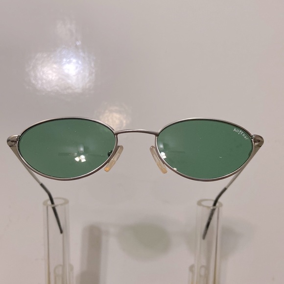 Fratelli Lozza Ladies Sunglass, Silver w/Green Lens - Picture 1 of 4